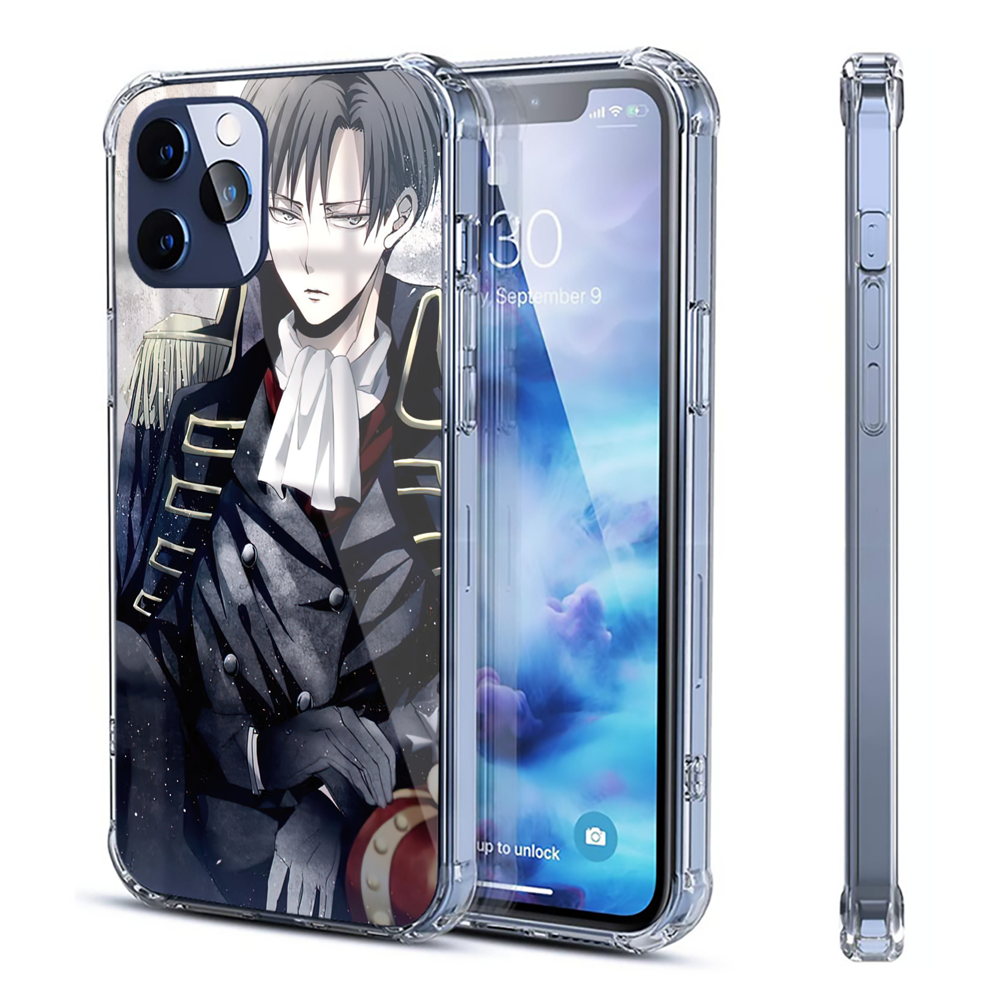 （画像用） 進撃の巨人 Attack on Titan 【iPhone 12シリーズ対応】透明スマホケース（クリアソフトケース）